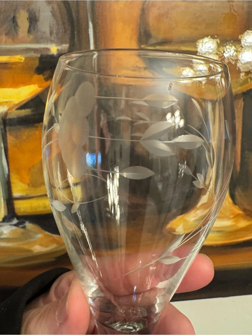 4 vintage Princess House crystal Champagne glasses in the classic 